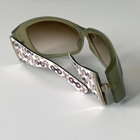 Genuine Gucci 1990s Oversized Logo Sunglasses with Original Patent Leather Case main image 7